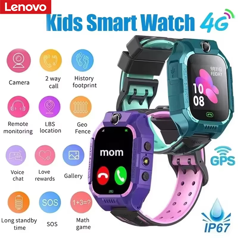 Smartwatch Watches For Kids With Gps - Lenovo Q19 Kids Smart Watch GPS