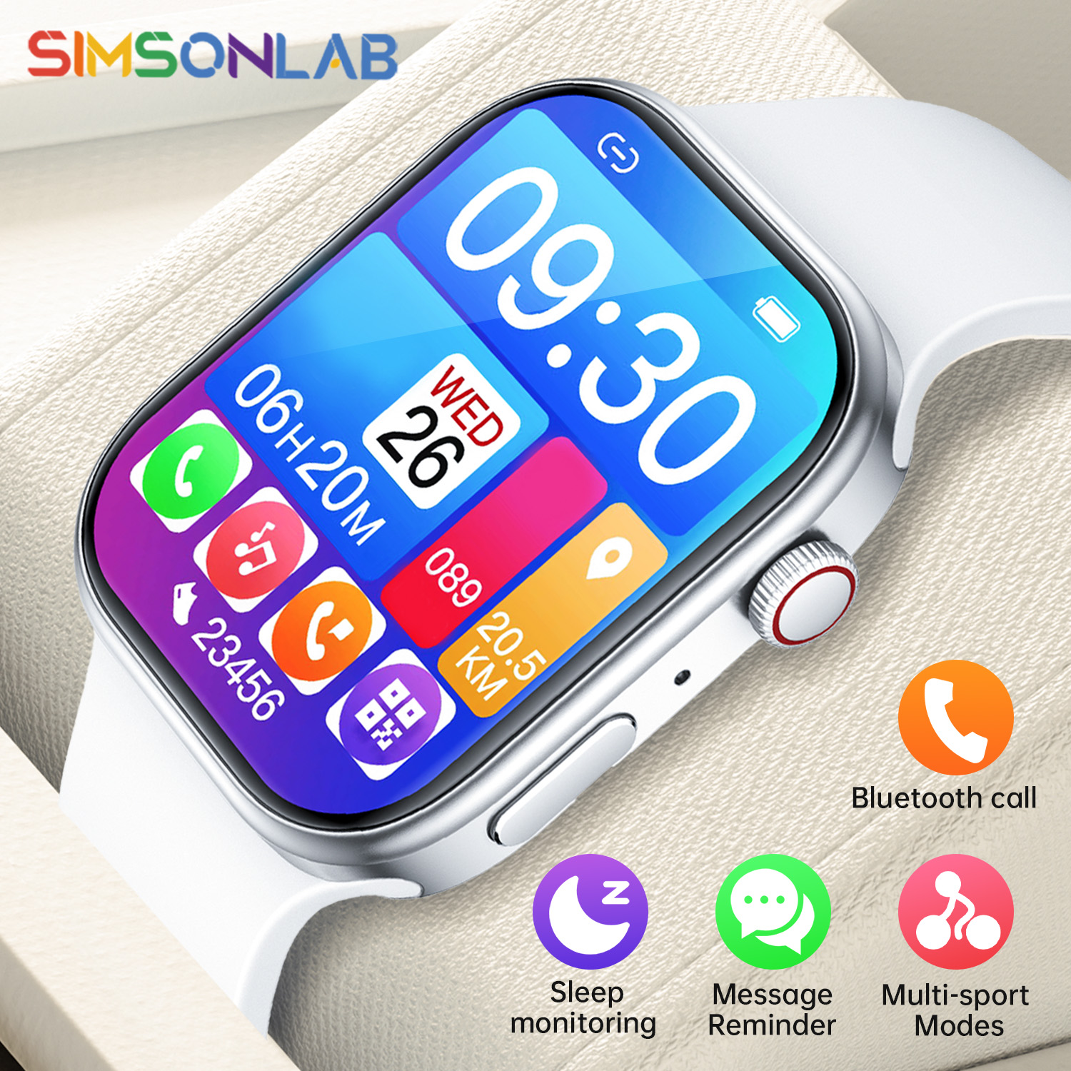 Smartwatch Square Watches For Men - NEW Smartwatch 1.83
