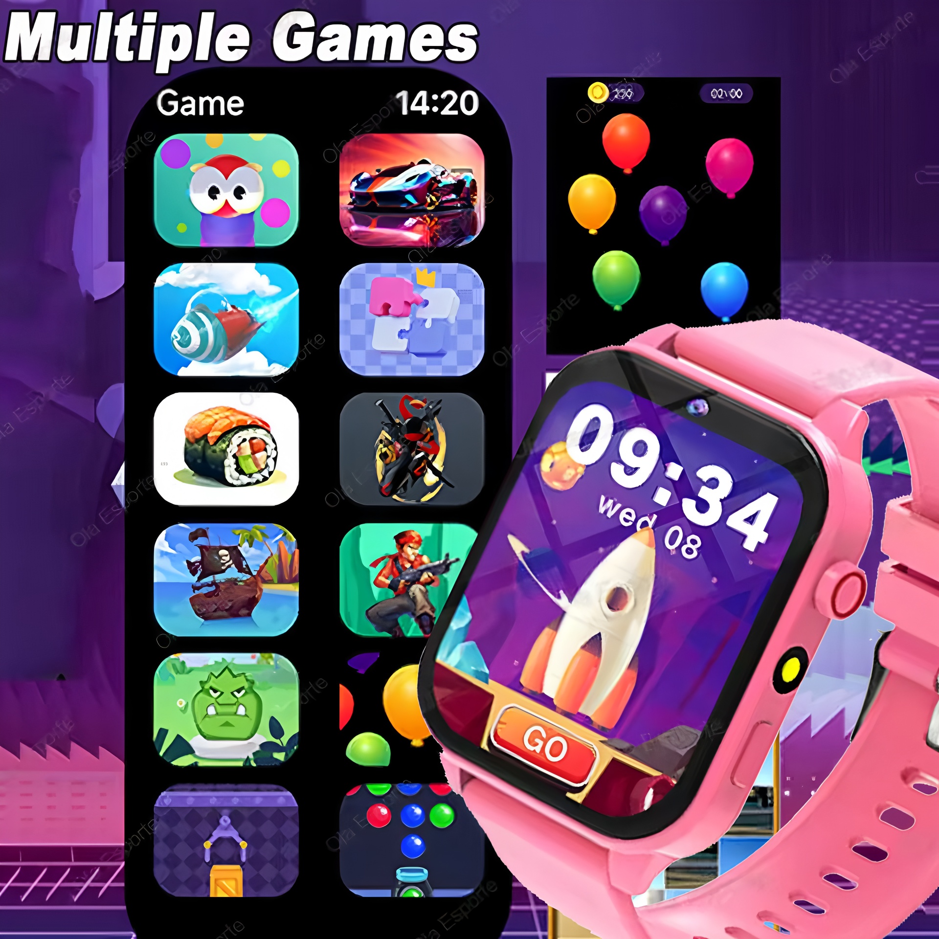 Smartwatch Watches For Kid Girl - 100+ Game SmartWatch Kid Child HD