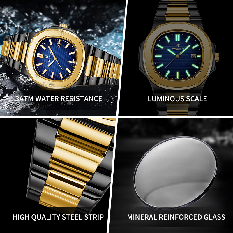 Fashion Square Quartz Man Cloc - Smartwatch Square Watches For Men 리뷰 및 가격