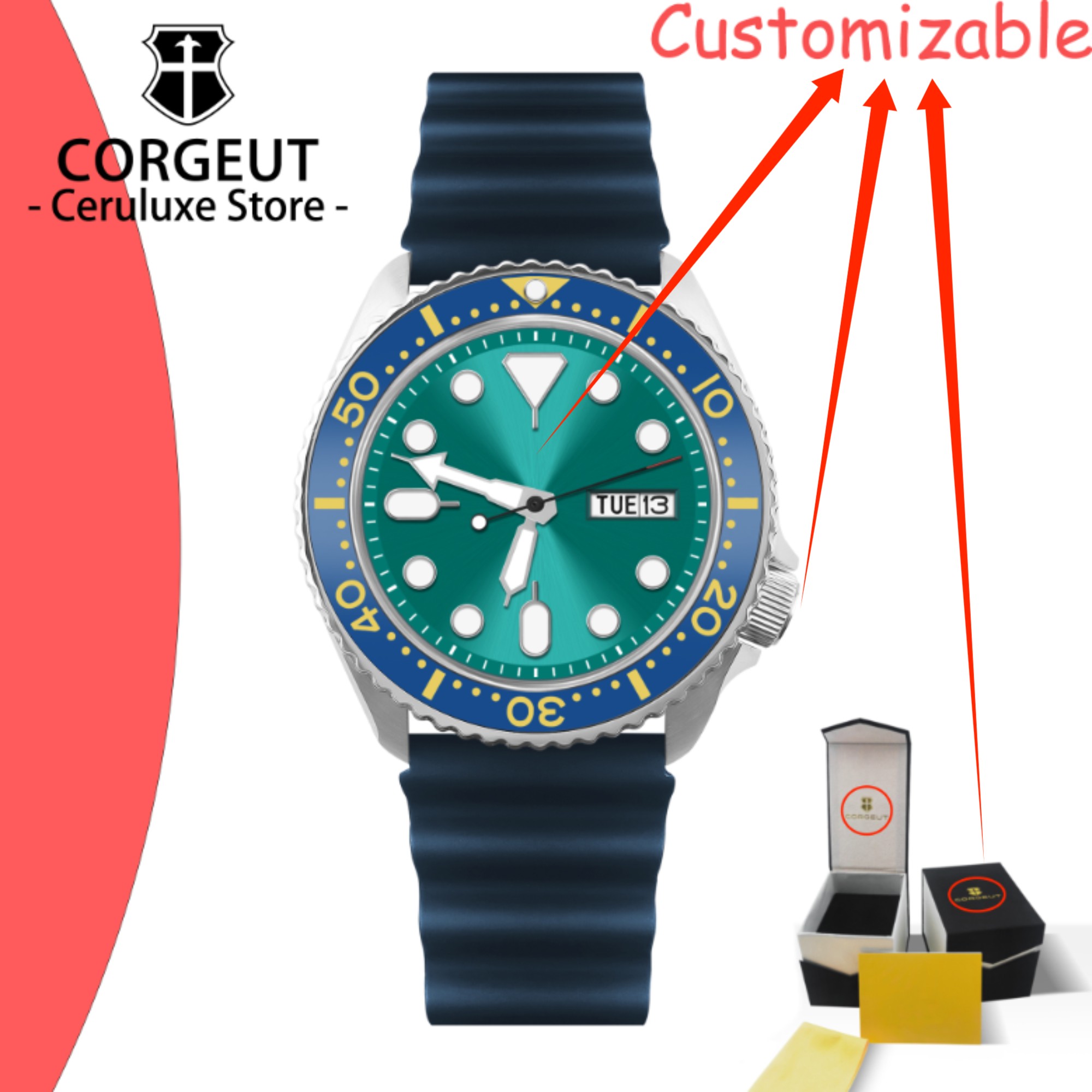 CUSTOM Logo Vintage Diver Watc - Waterproof Diving Watch 리뷰 및 가격