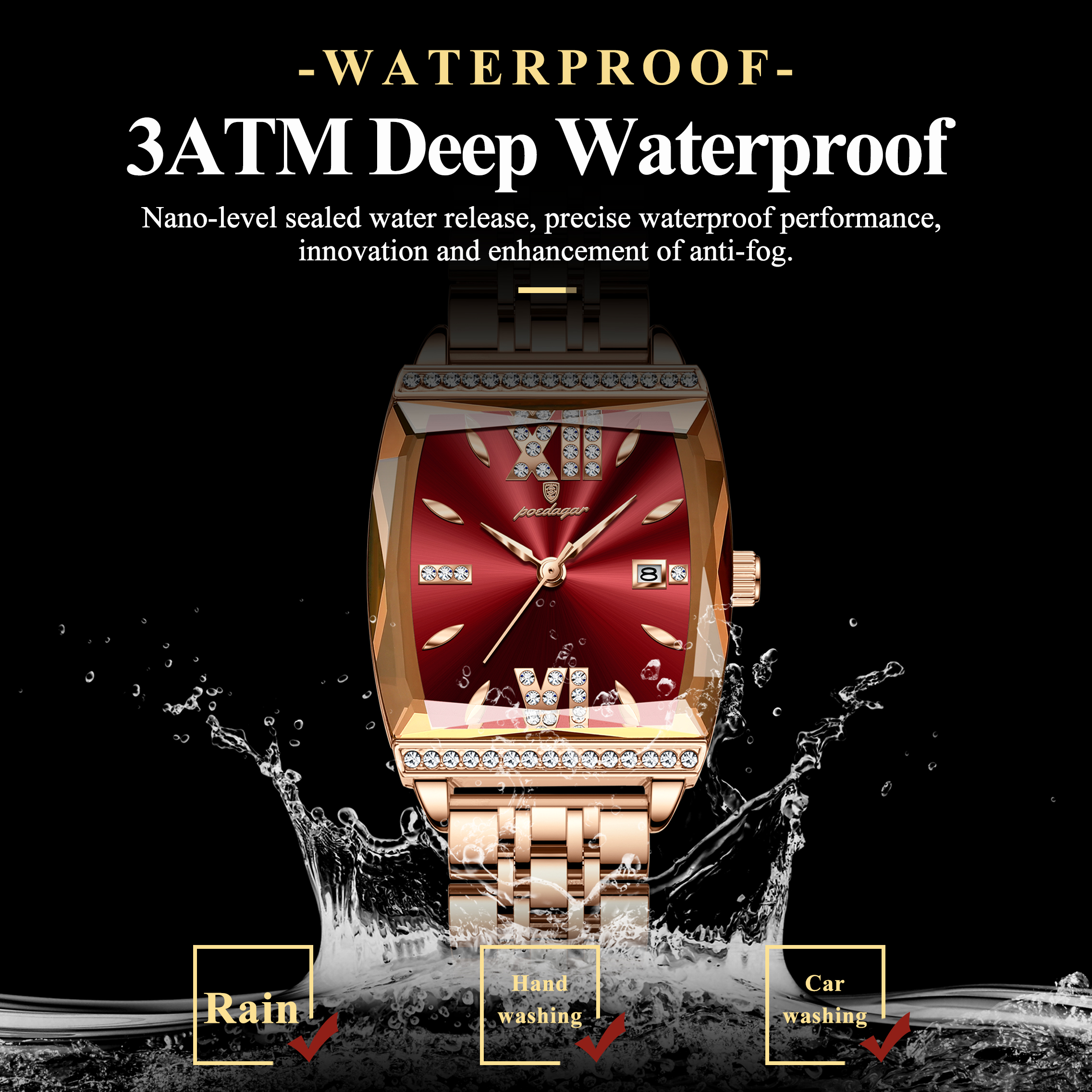 POEDAGAR Fashion Watch For Wom - Waterproof Diving Watch 리뷰 및 가격