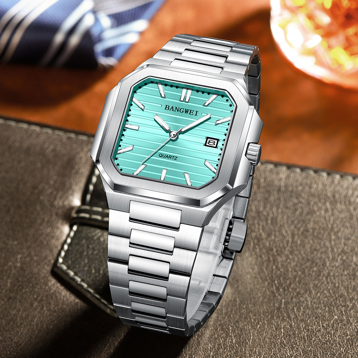 BANGWEI Luxury Quartz Men Watc - Smartwatch Square Watches For Men 리뷰 및 가격