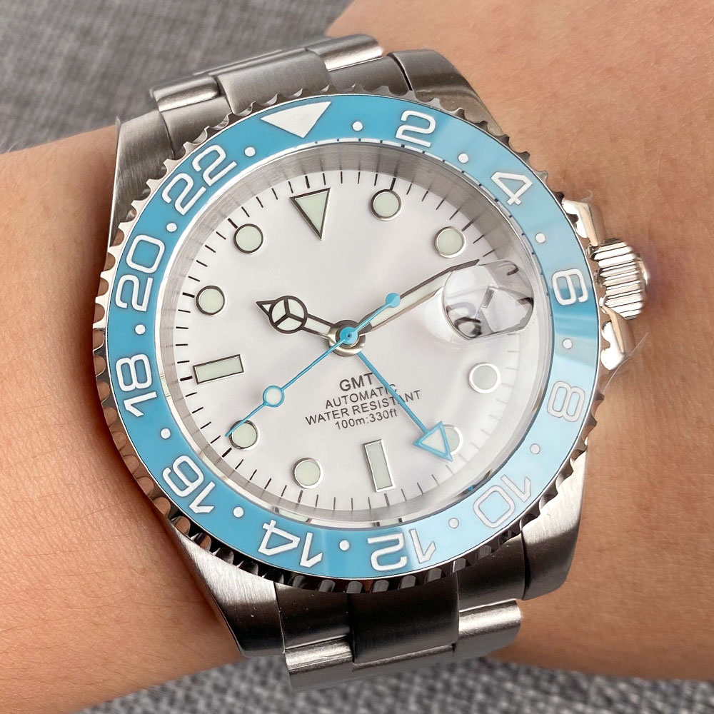 Customized 40mm Ice Blue Dial  - Waterproof Diving Watch 리뷰 및 가격