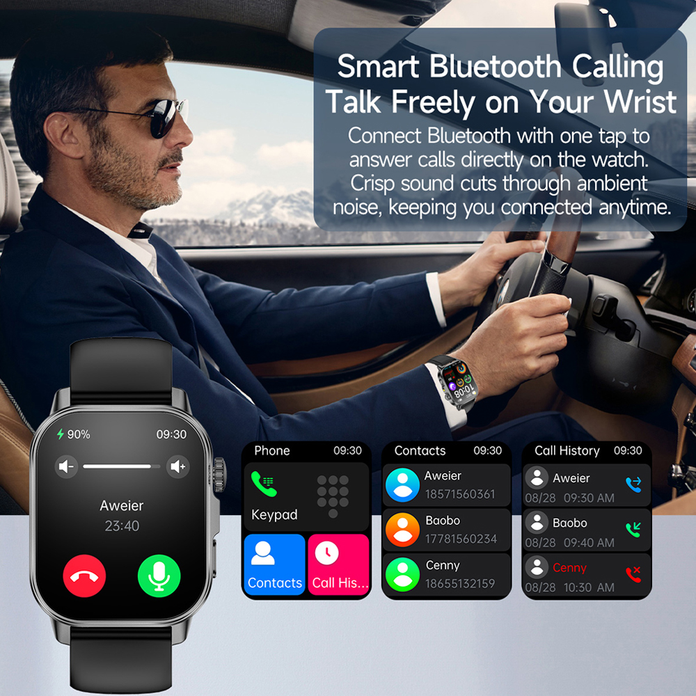 2026 New Model Uric Acid & Lip - Smartwatch Square Watches For Men 리뷰 및 가격