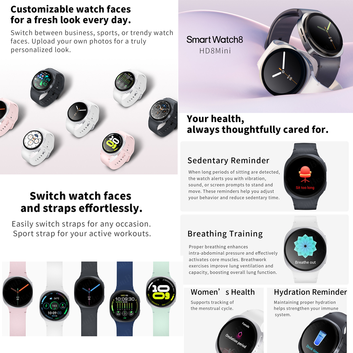 2026 New Watches 8 Mini GPS Tr - Smartwatch New Watches For Women 리뷰 및 가격