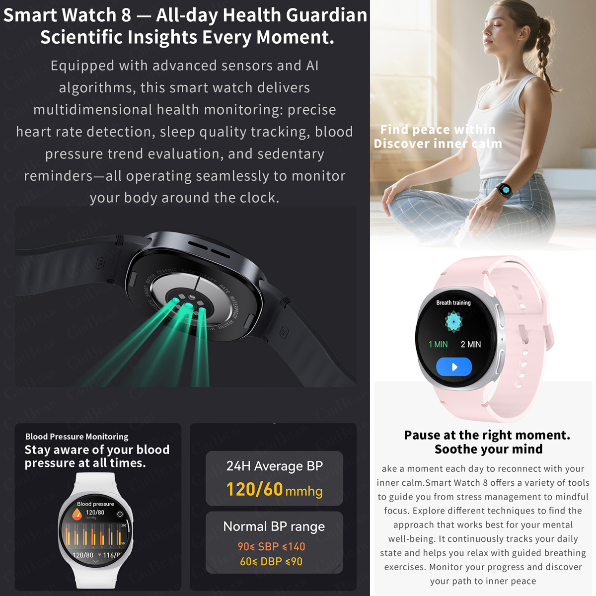 2026 New Watches 8 Mini GPS Tr - Smartwatch New Watches For Women 리뷰 및 가격