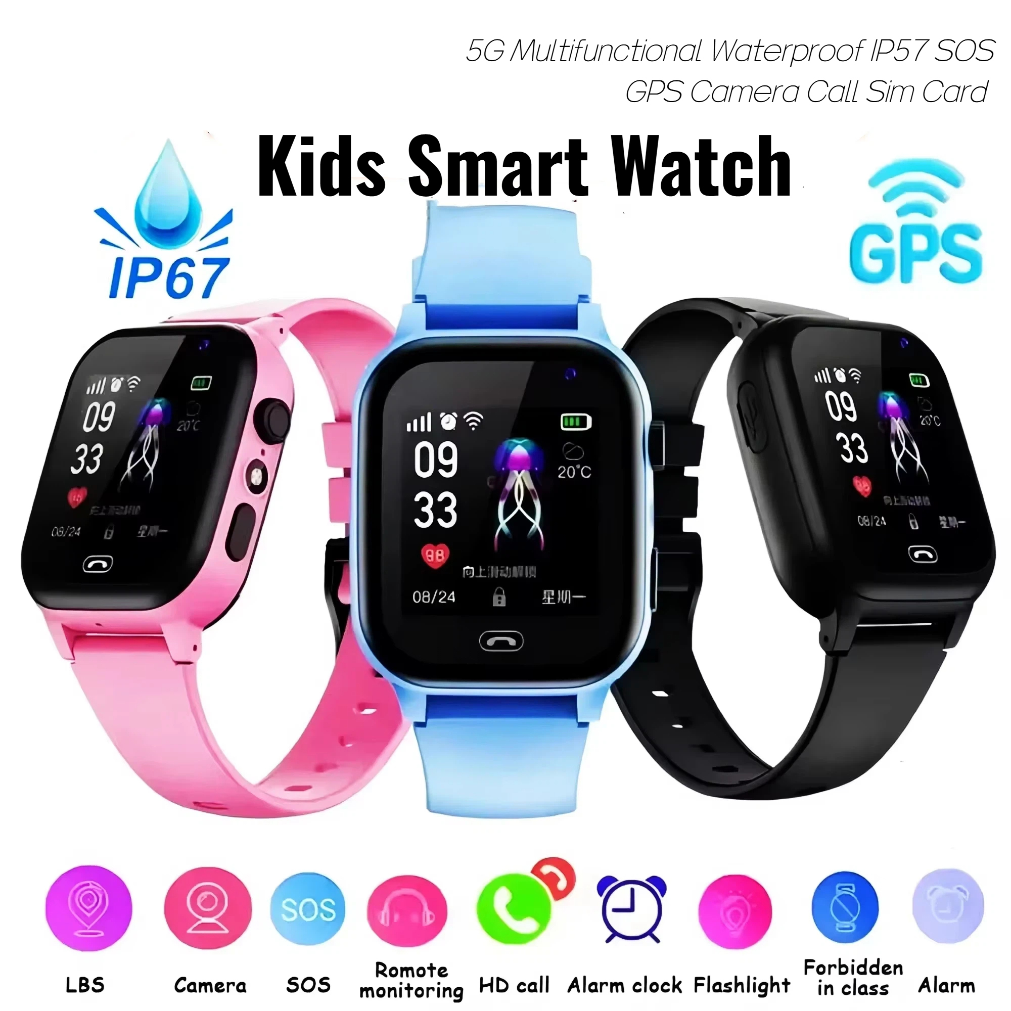 Lenovo Kids Smart Watch 5G GPS - Smartwatch Watches For Kid Girl 리뷰 및 가격