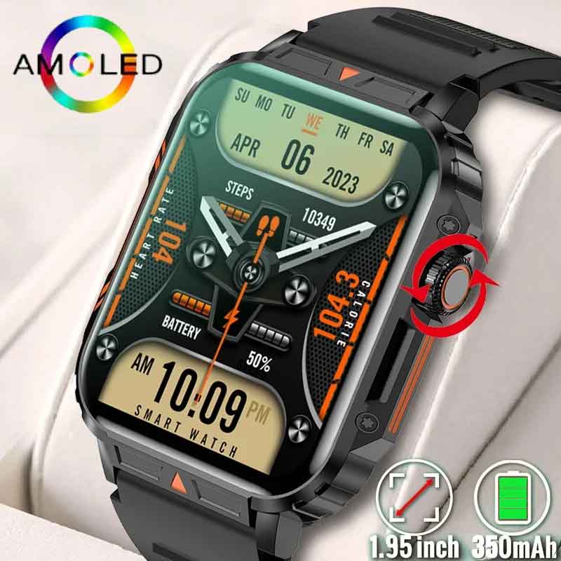 1.91 Outdoor Military Smart Wa - Smartwatch Square Watches For Men 리뷰 및 가격