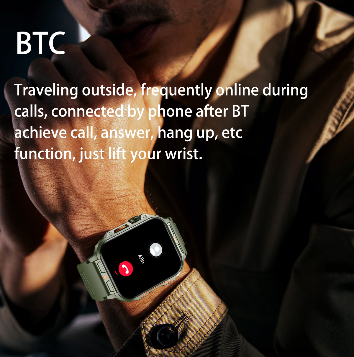 1.91 Outdoor Military Smart Wa - Smartwatch Square Watches For Men 리뷰 및 가격