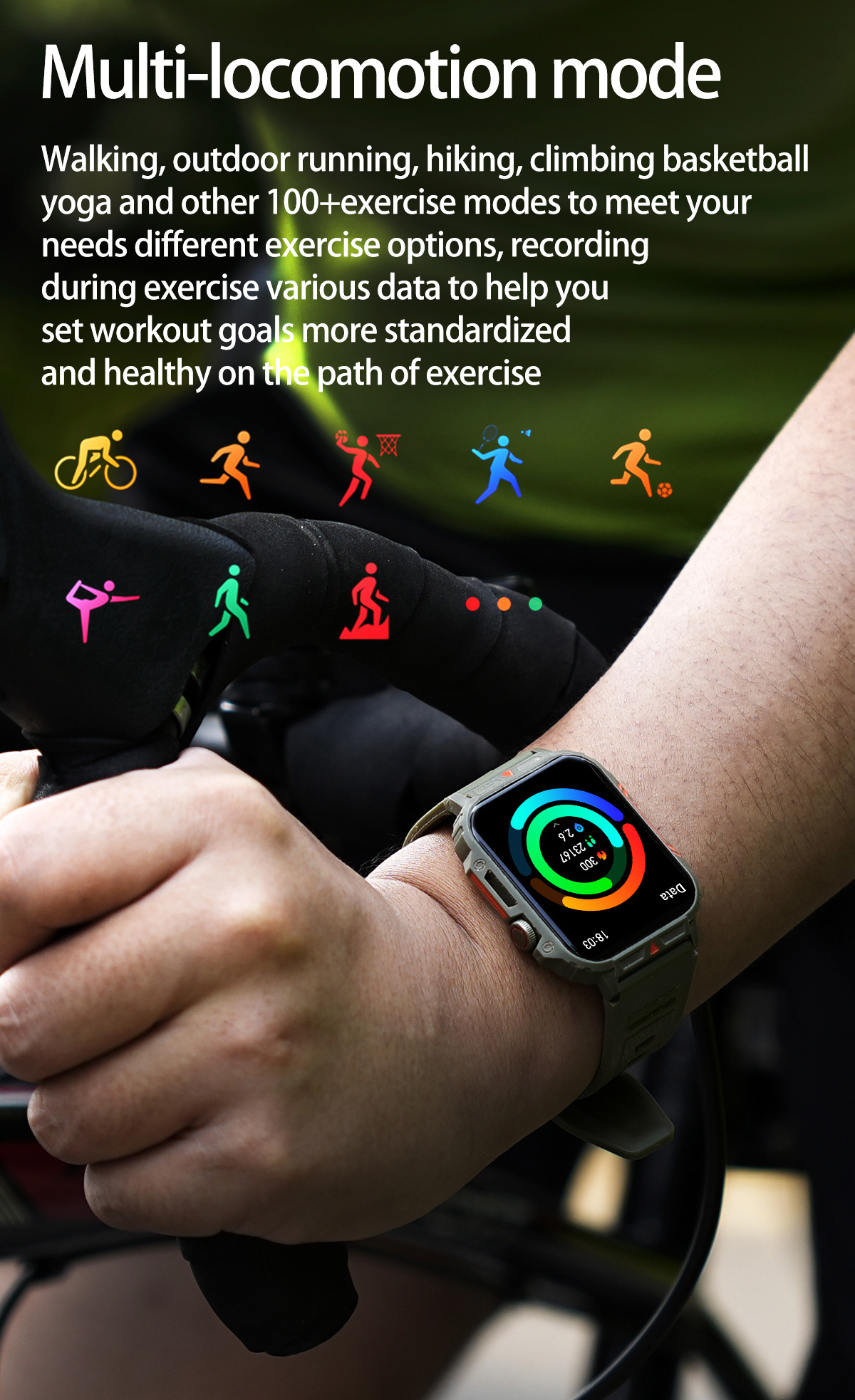 1.91 Outdoor Military Smart Wa - Smartwatch Square Watches For Men 리뷰 및 가격