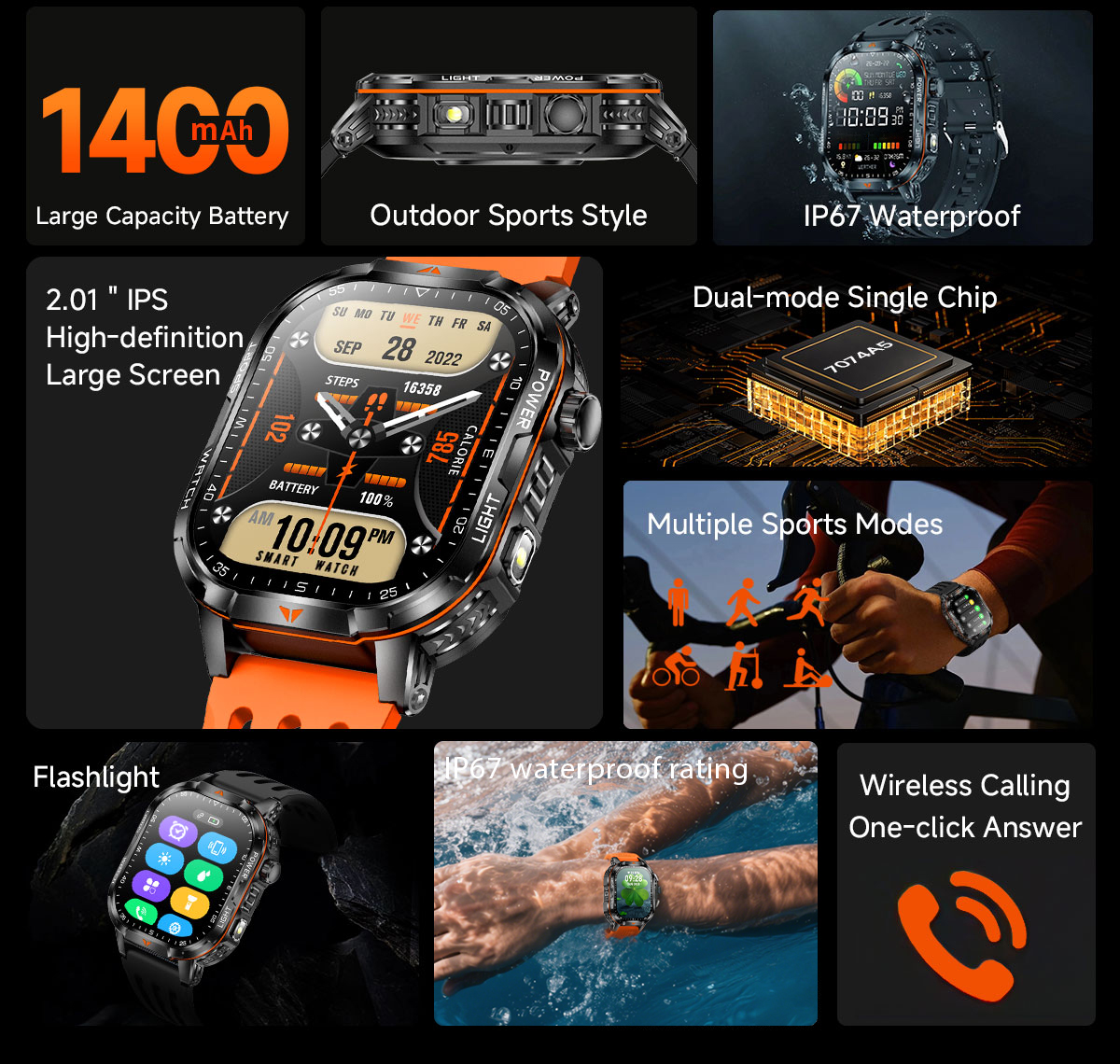 2026 New 1400mAh Super Large B - Smartwatch Trending Watches For Men 리뷰 및 가격