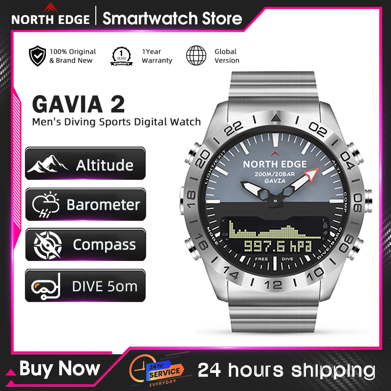 NORTH EDGE Mens Dive Watch Mil - Smartwatch Army Watches For Men 리뷰 및 가격