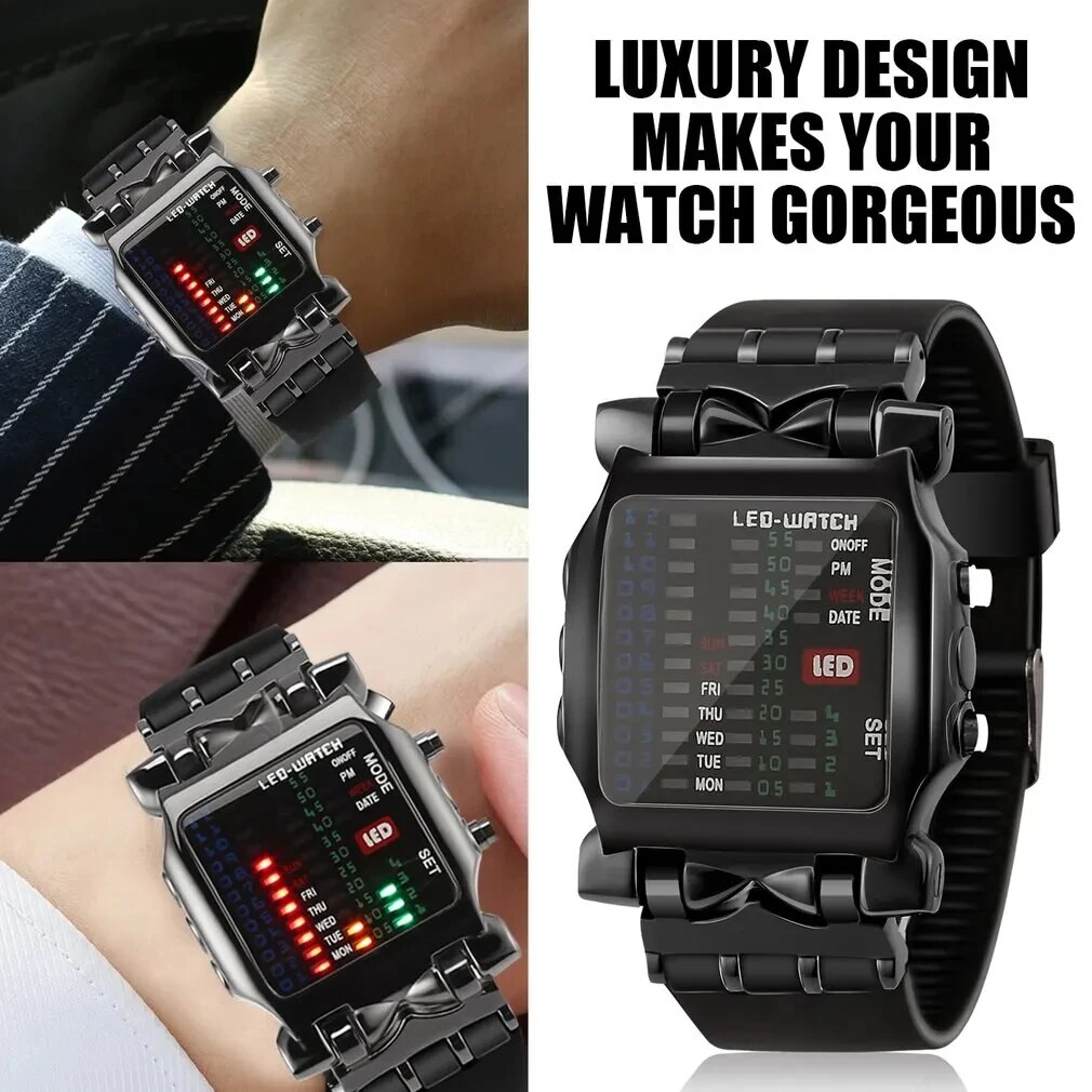 Binary Led Watch Creative Wate - Smartwatch Trending Watches For Men 리뷰 및 가격