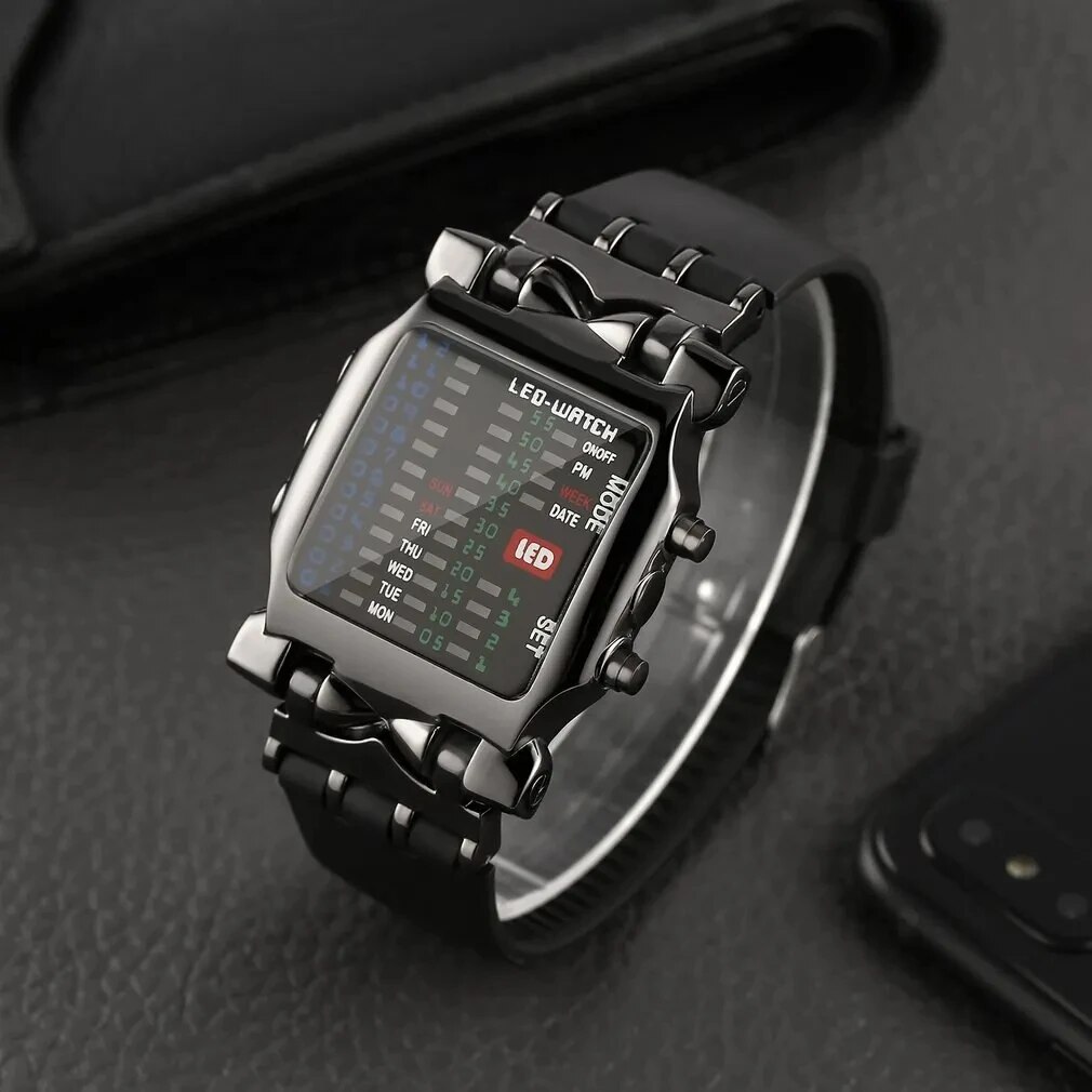 Binary Led Watch Creative Wate - Smartwatch Trending Watches For Men 리뷰 및 가격