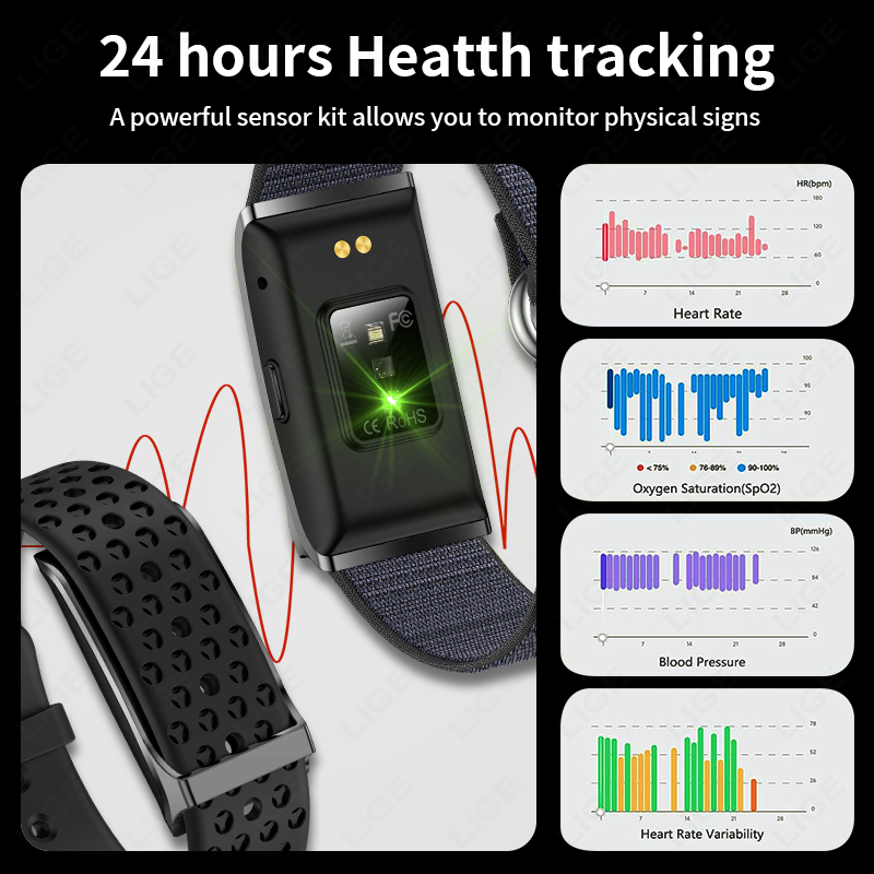 LIGE Smart Watch Heart Rate Bl - Smartwatch Square Watches For Men 리뷰 및 가격