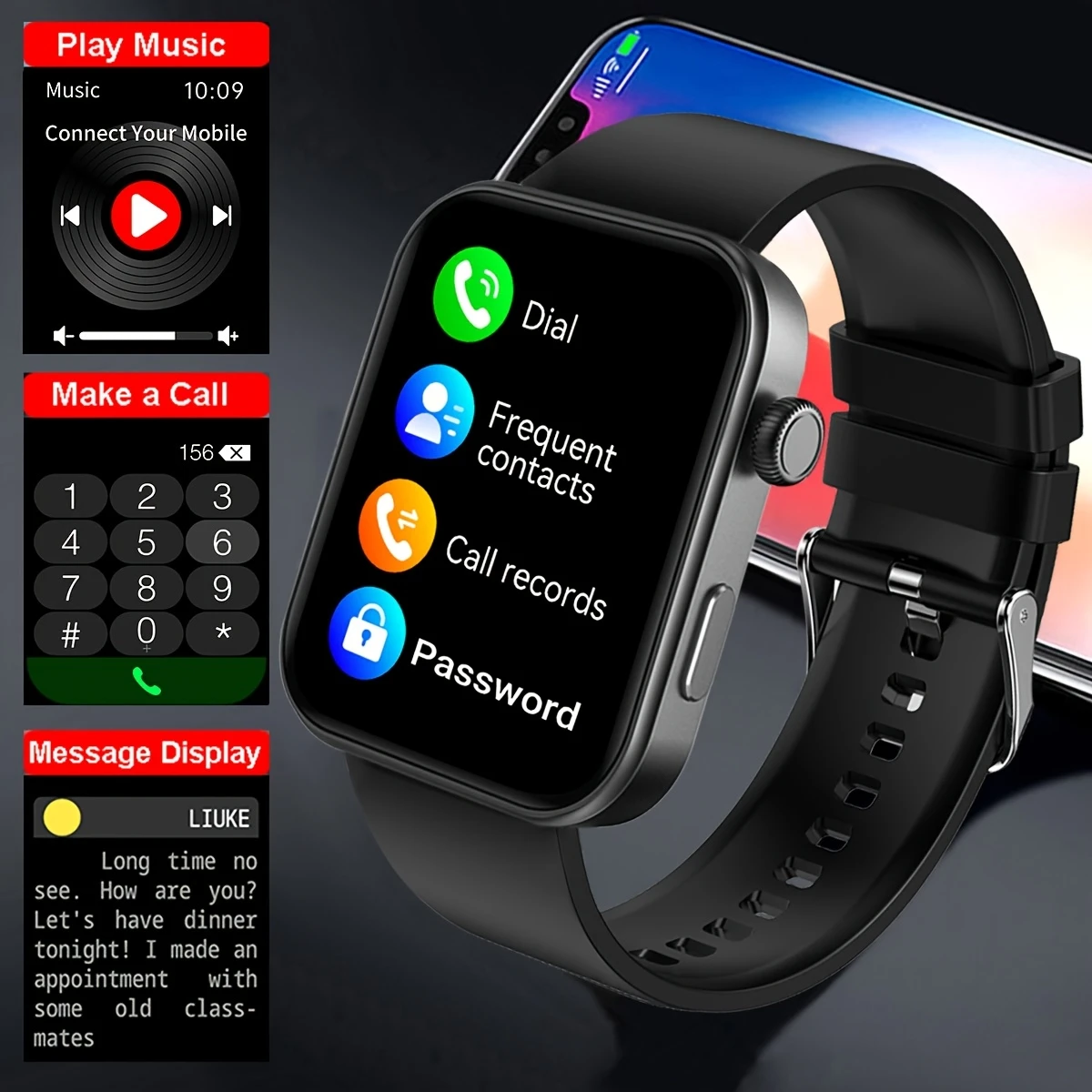 COANR New J11 PRO Men Women he - Smartwatch Square Watches For Men 리뷰 및 가격