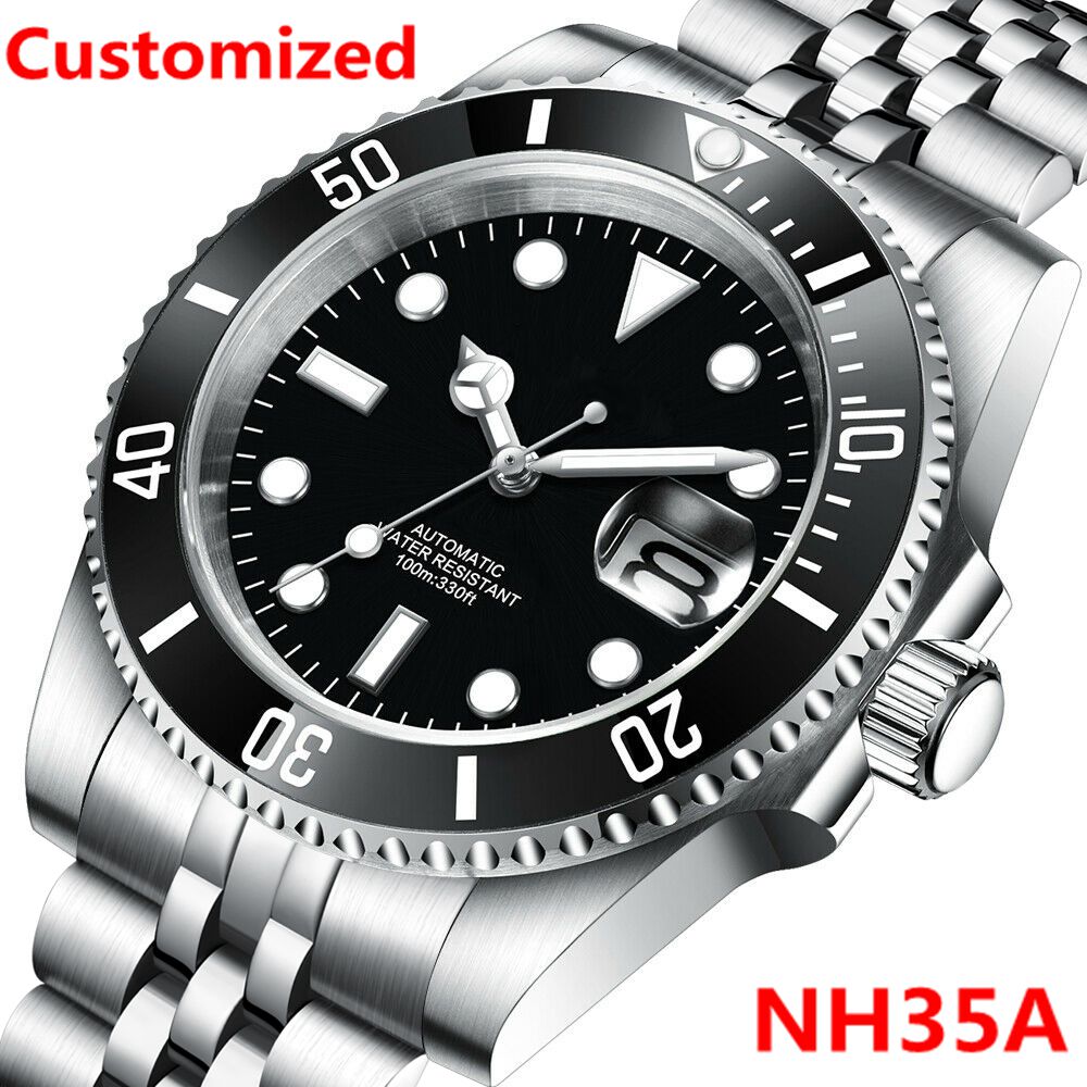 DIY Logo 40MM Dive Watch NH35  - Waterproof Diving Watch 리뷰 및 가격