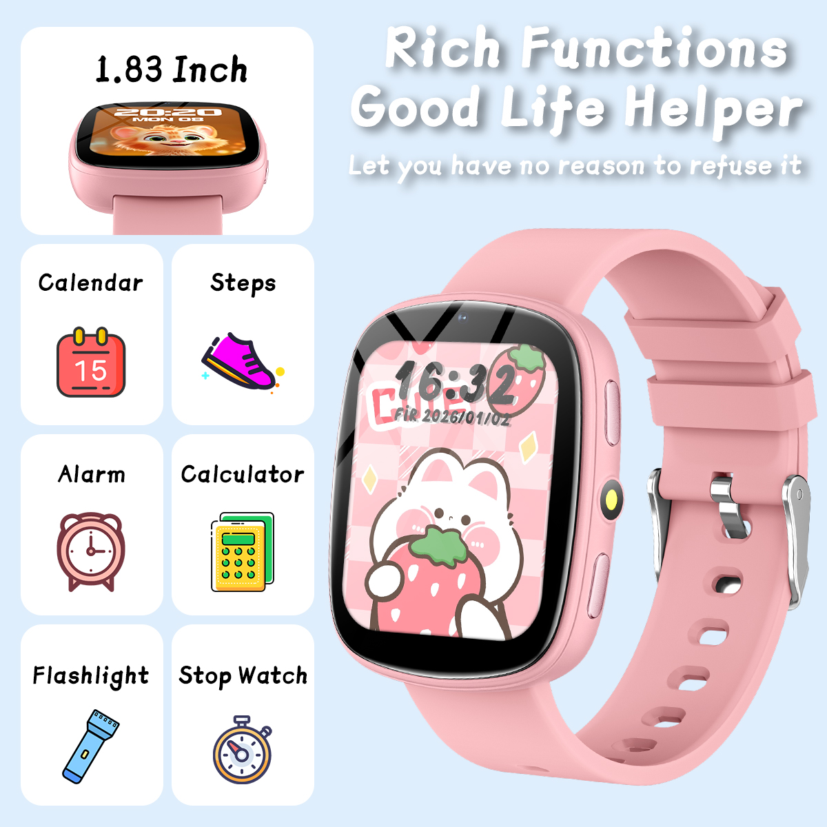 NEW Smart Watch for Children T - Smartwatch Watches For Kid Girl 리뷰 및 가격