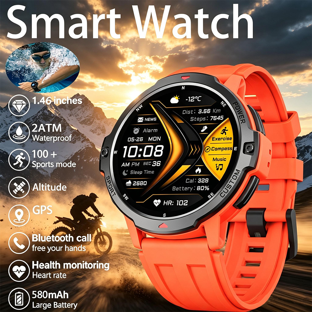 NEW 6-Axis Gyroscope Military  - Smartwatch Timex Watches For Women 리뷰 및 가격