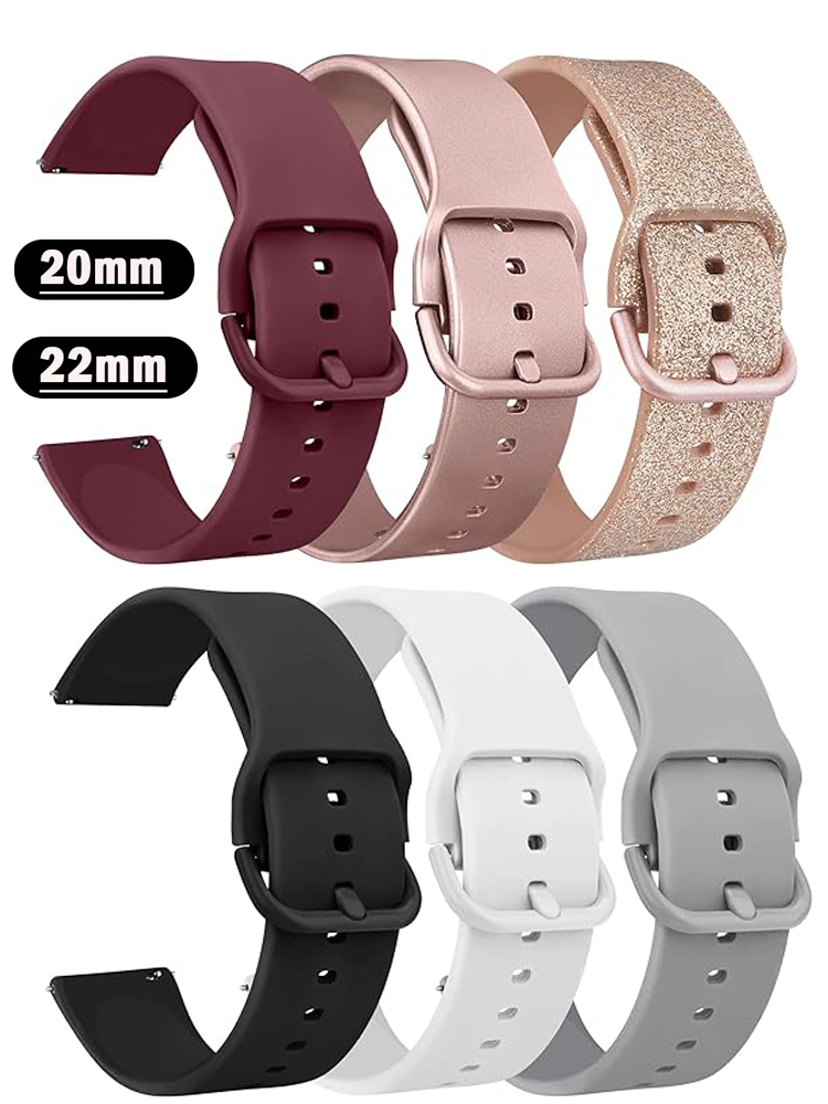 20mm/22mm Silicone band For Am - Smartwatch Samsung Watches For Men 리뷰 및 가격