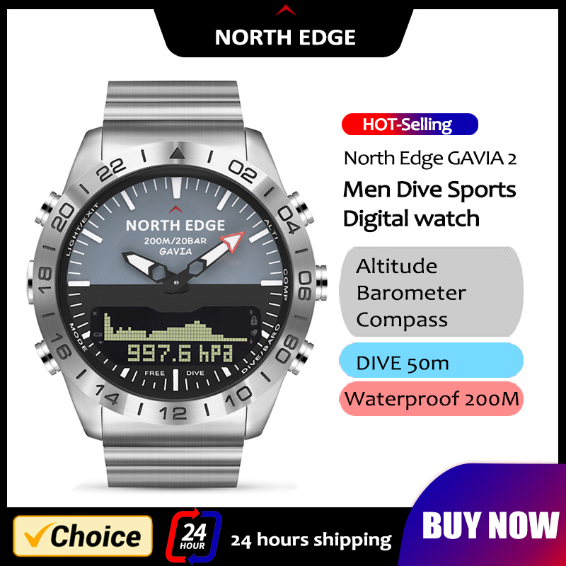 NORTH EDGE Mens Dive Watch Mil - Smartwatch Army Watches For Men 리뷰 및 가격