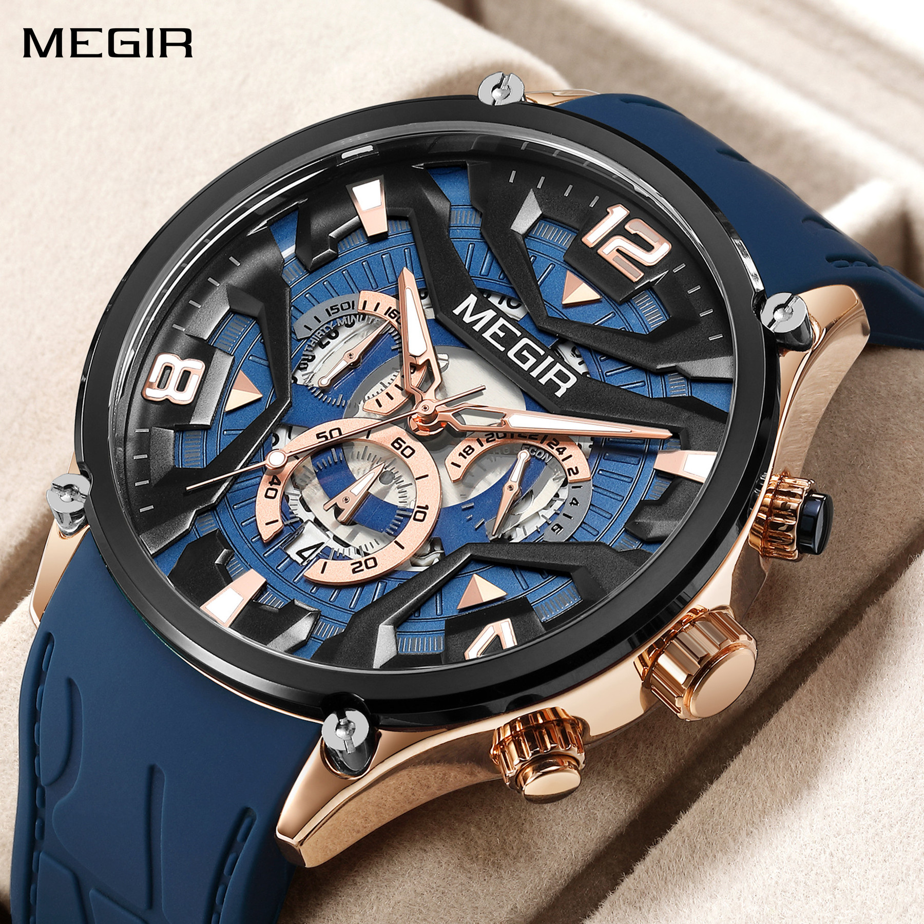 MEGIR Men's Sports Chronograph - Smartwatch Army Watches For Men 리뷰 및 가격