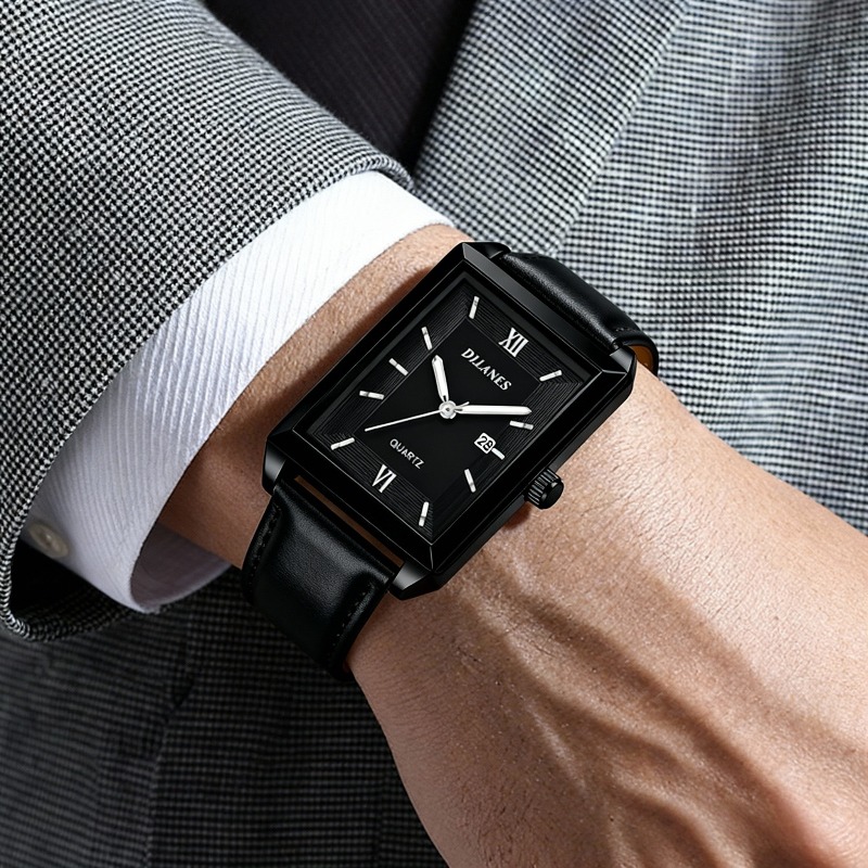 Casual Leather Men's Watches F - Smartwatch Square Watches For Men 리뷰 및 가격