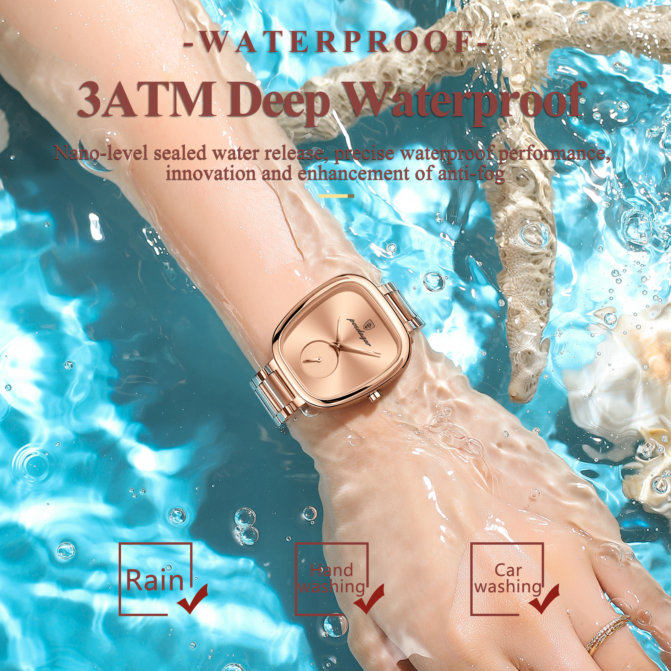 POEDAGAR Top Fashion Woman Wri - Waterproof Diving Watch 리뷰 및 가격