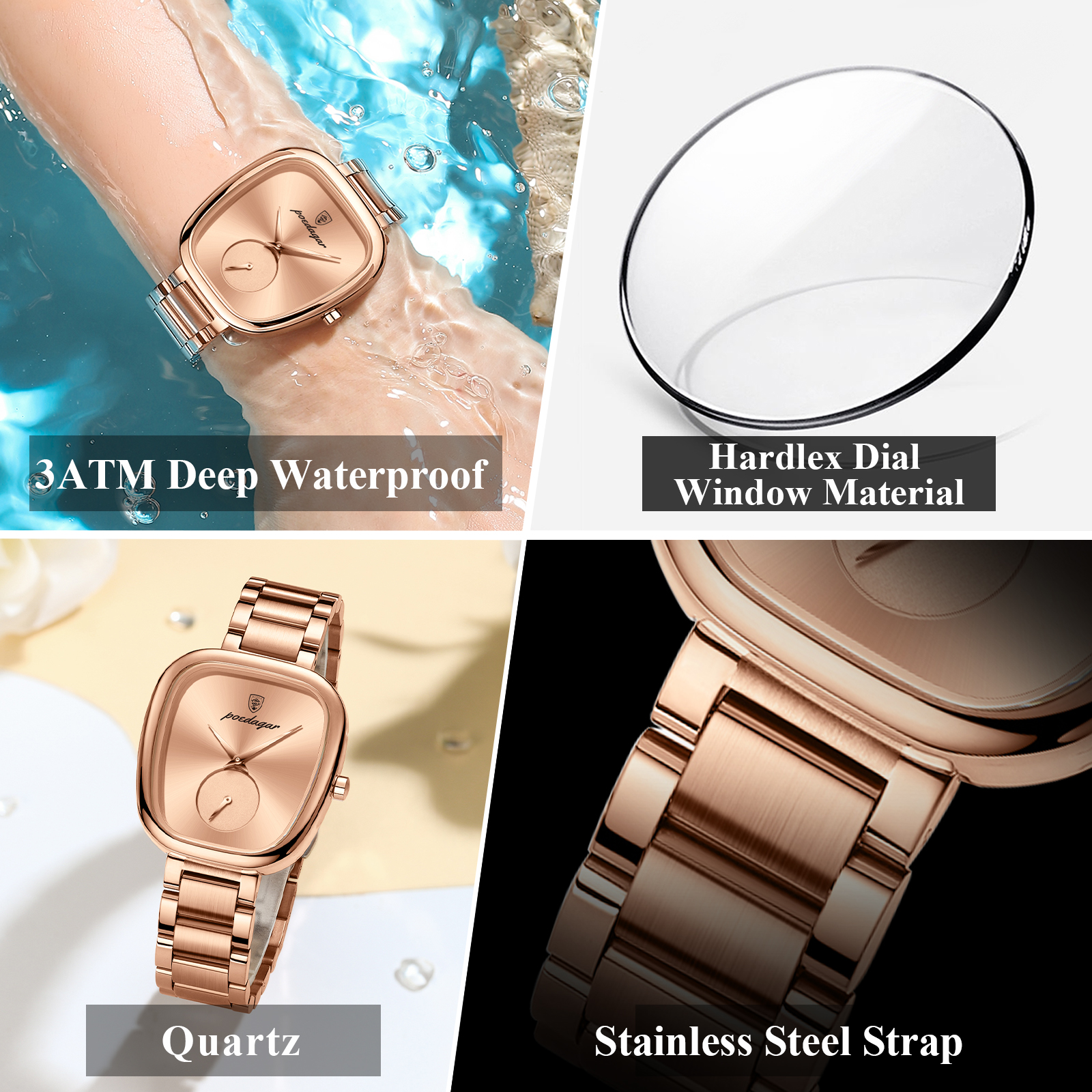 POEDAGAR Top Fashion Woman Wri - Waterproof Diving Watch 리뷰 및 가격