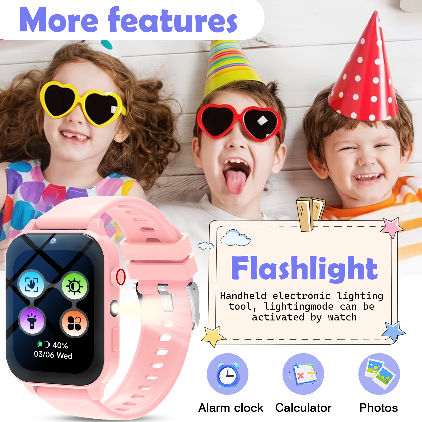 Kids Smart Watch, Multiple Puz - Smartwatch Watches Gift For Girls 리뷰 및 가격