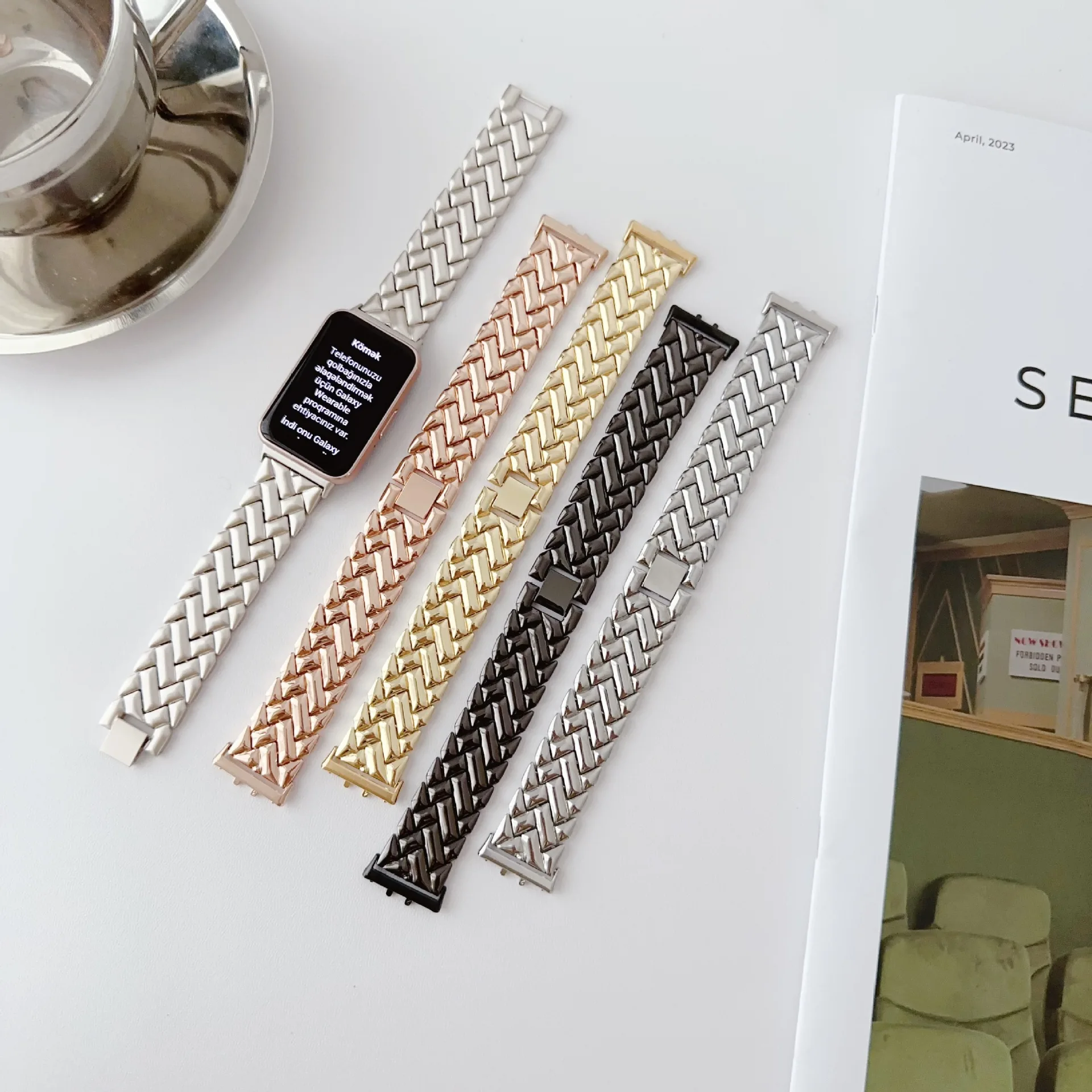 New Wristband Metal Strap for  - Smartwatch New Watches For Women 리뷰 및 가격
