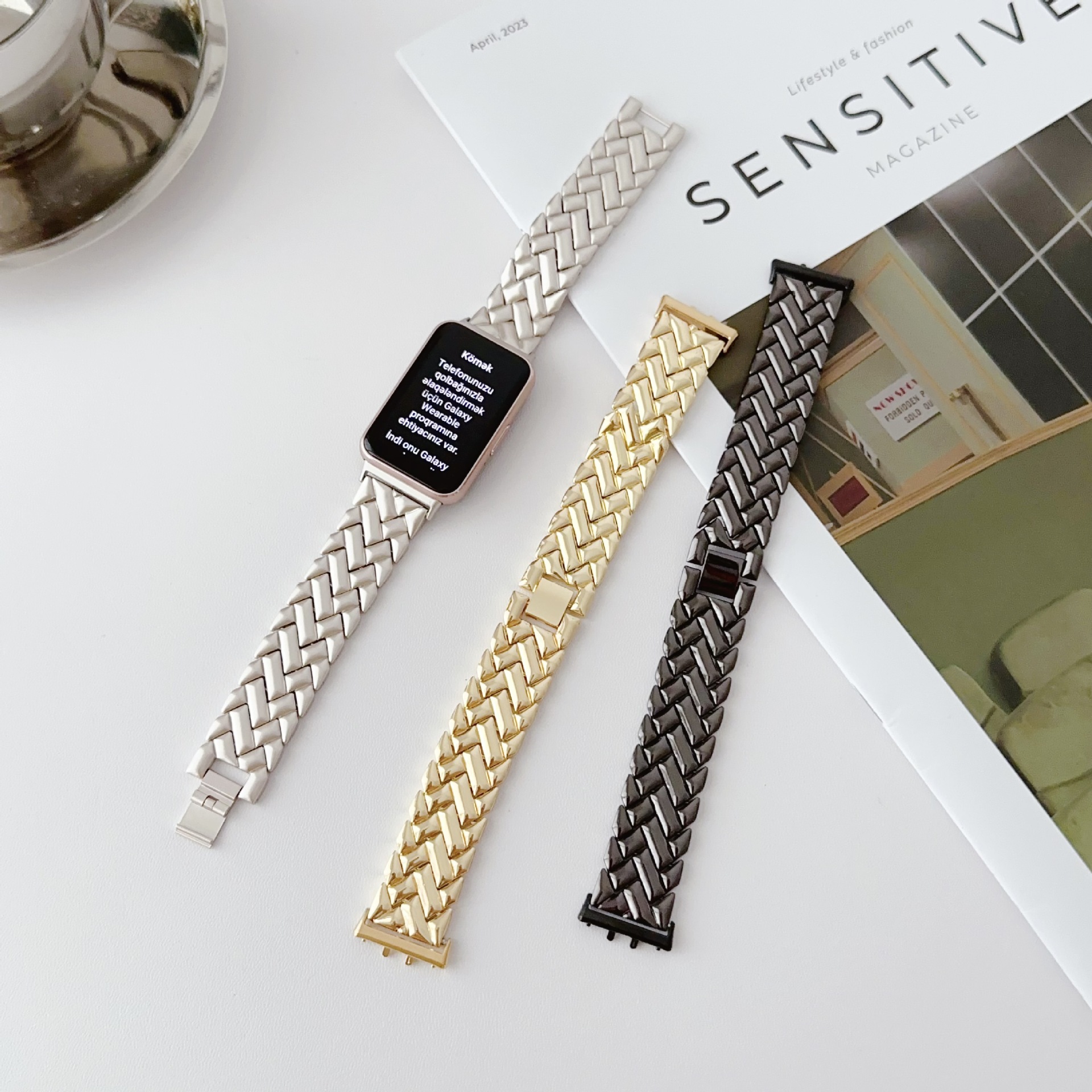 New Wristband Metal Strap for  - Smartwatch New Watches For Women 리뷰 및 가격