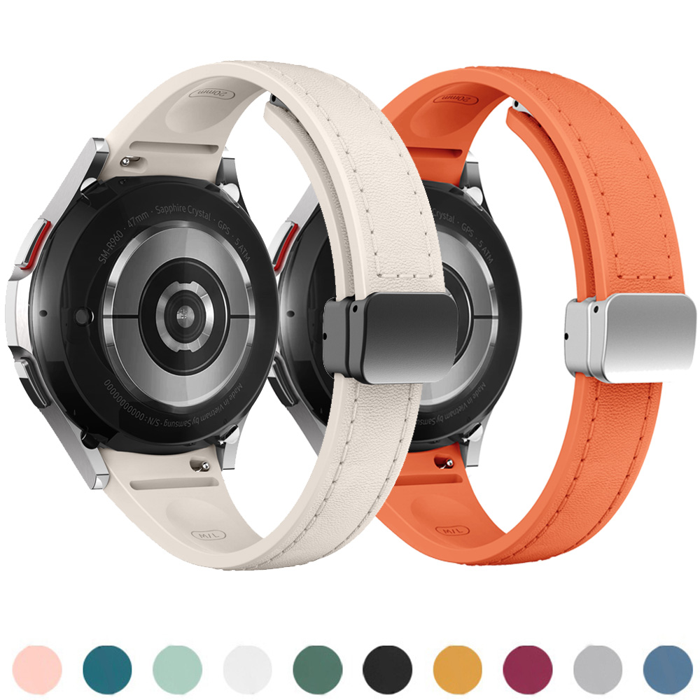 Genuine Leather+silicone Strap - Smartwatch Samsung Watches For Men 리뷰 및 가격