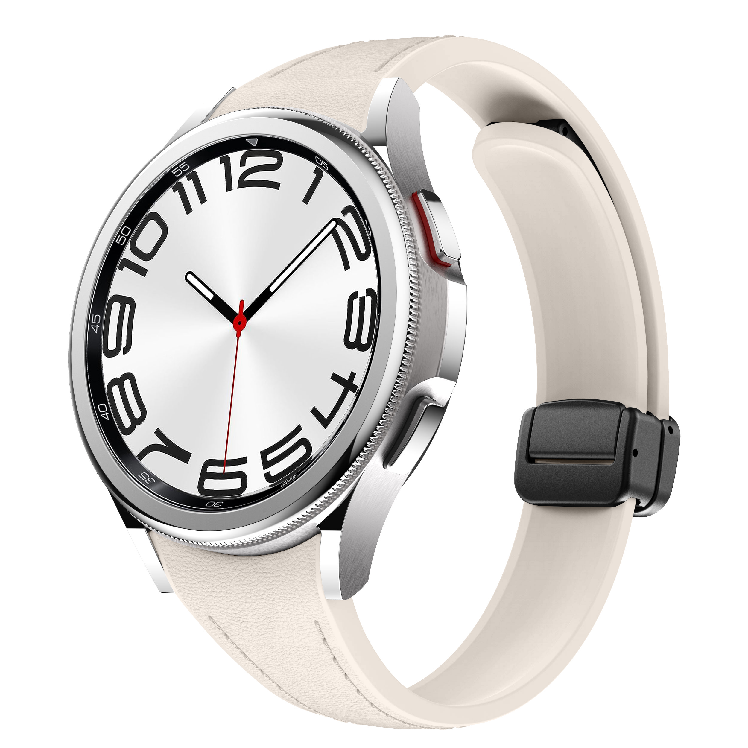 Genuine Leather+silicone Strap - Smartwatch Samsung Watches For Men 리뷰 및 가격