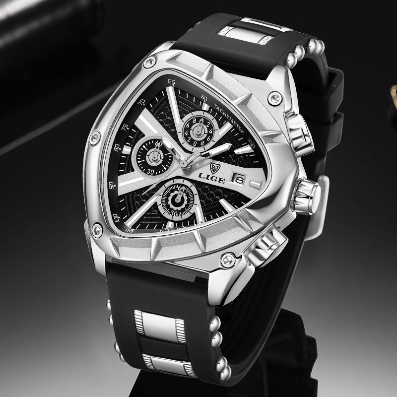 LIGE Fashion Men Watch Triangl - Smartwatch Army Watches For Men 리뷰 및 가격