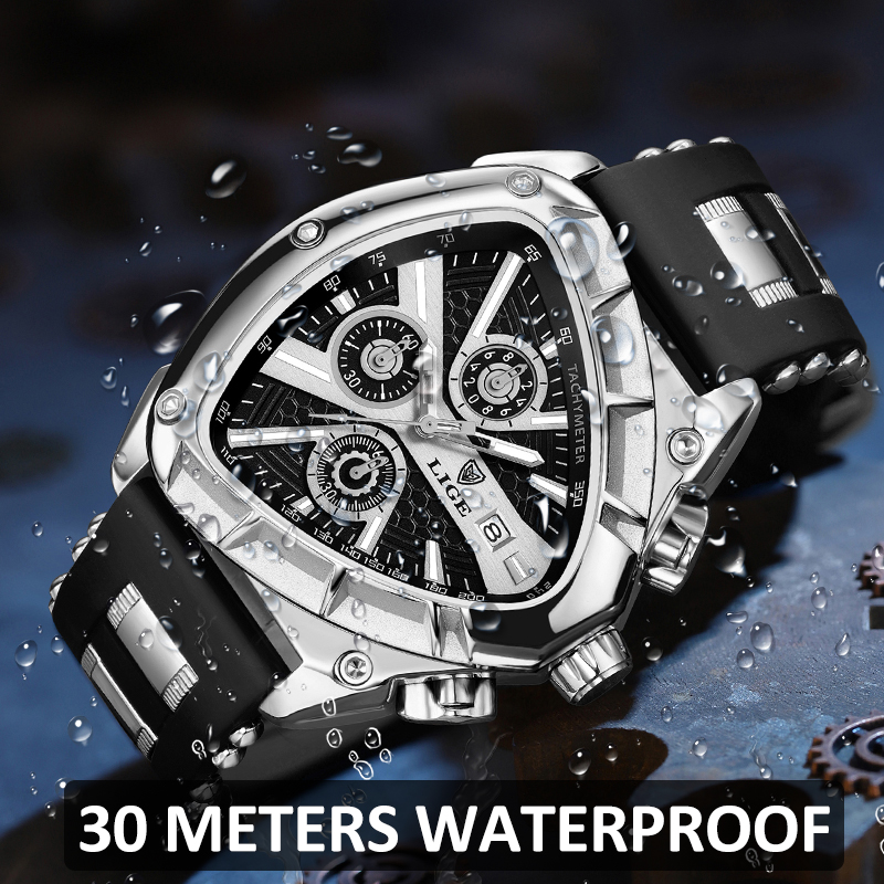 LIGE Fashion Men Watch Triangl - Smartwatch Army Watches For Men 리뷰 및 가격