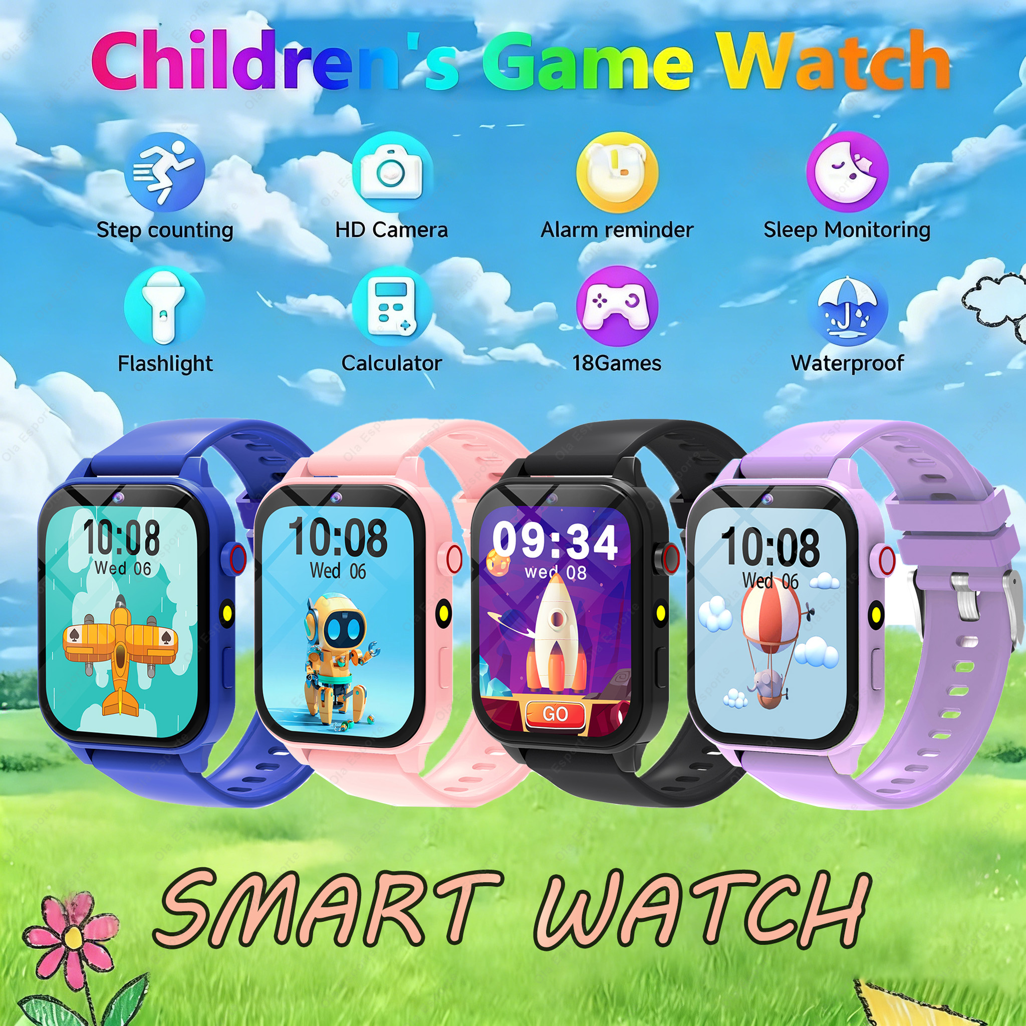 Game Kids Smartwatch 300mAh HD - Smartwatch Watches For Kids With Gps 리뷰 및 가격
