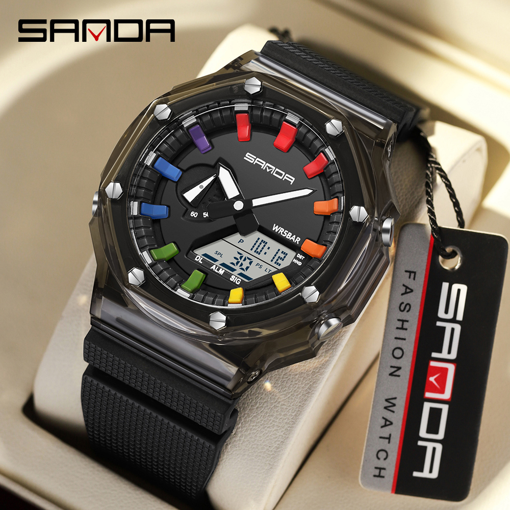 SANDA 3341Digital LED Watch Me - Smartwatch Army Watches For Men 리뷰 및 가격