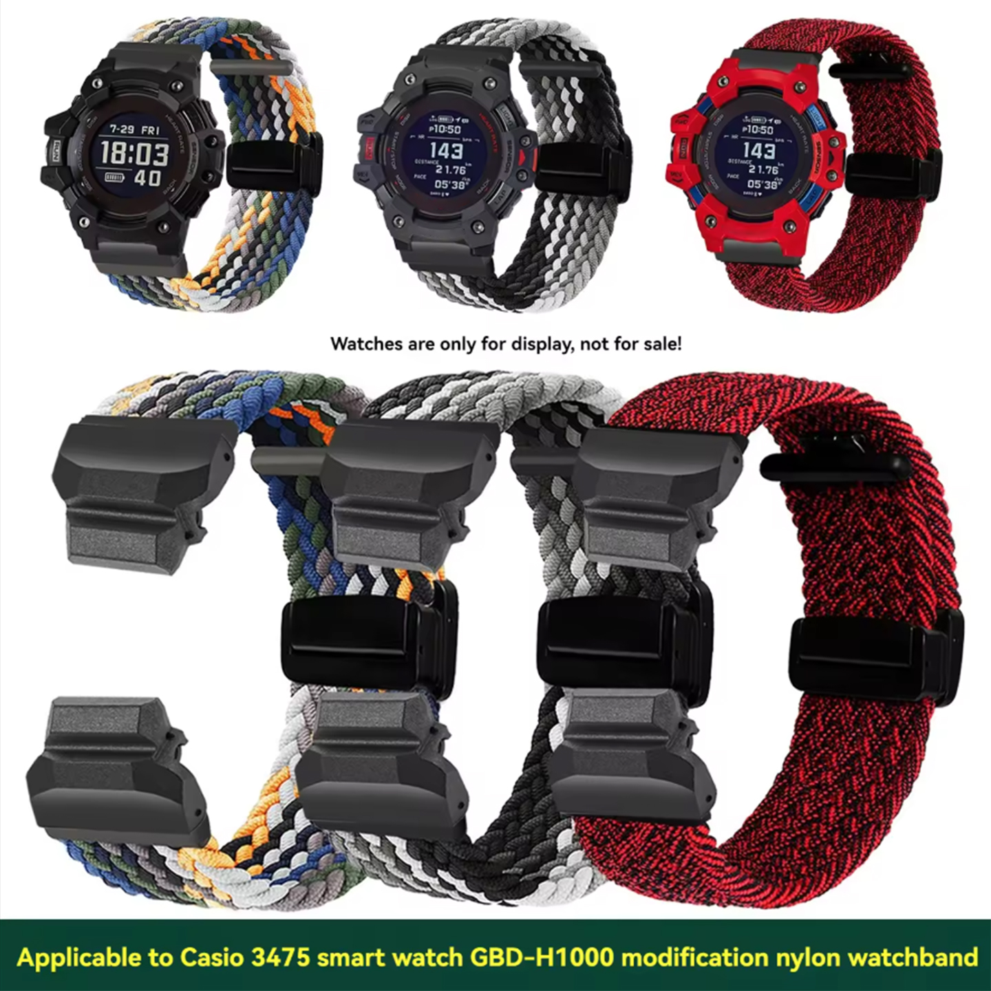 gbd-h1000 nylon Sports watchba - Smartwatch Casio Watches For Men 리뷰 및 가격