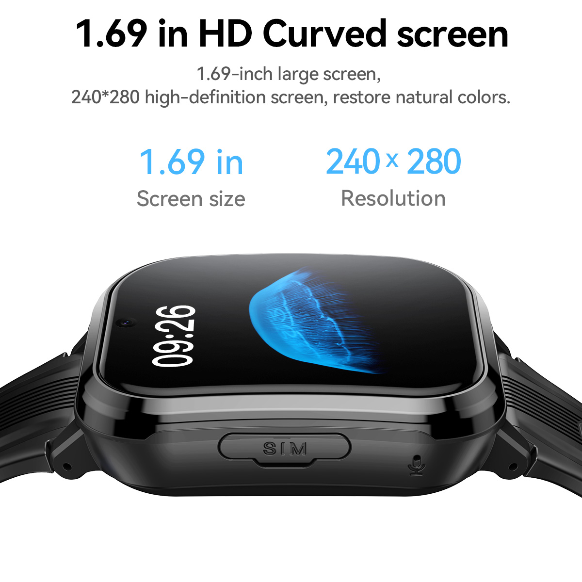 HOCO Y108 1.69inch HD LCD Curv - Smartwatch Watches For Kid Girl 리뷰 및 가격