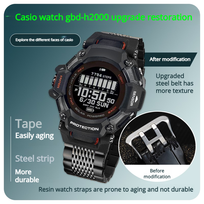 10 style Black steel Strap For - Smartwatch Casio Watches For Men 리뷰 및 가격
